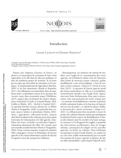 Foncier agricole et enjeux alimentaires au prisme des relations villes-campagnes