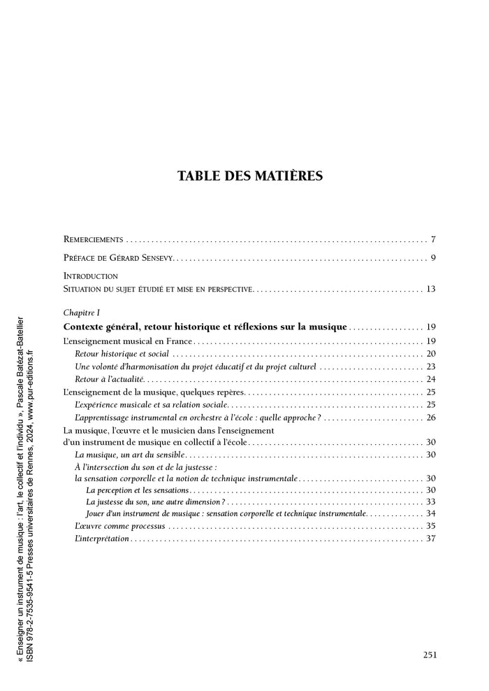 Enseigner un instrument de musique