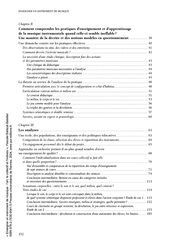 Enseigner un instrument de musique