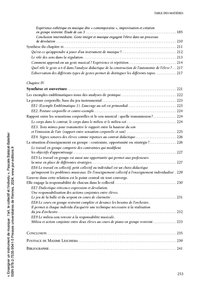 Enseigner un instrument de musique