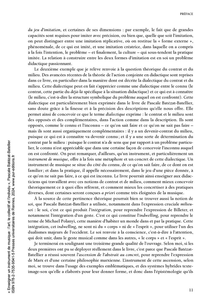 Enseigner un instrument de musique