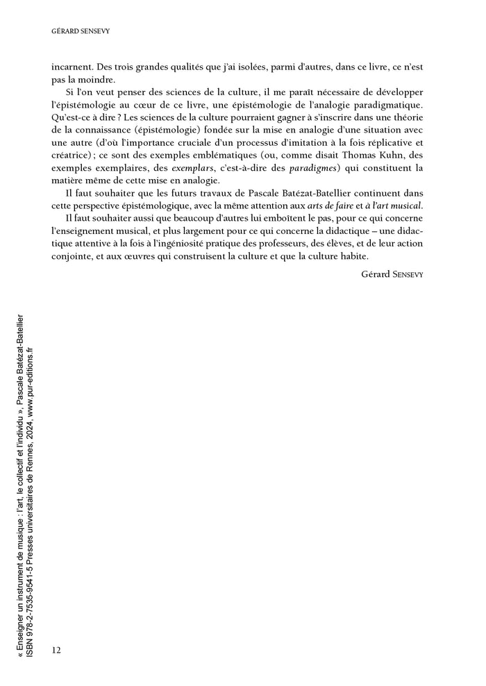 Enseigner un instrument de musique