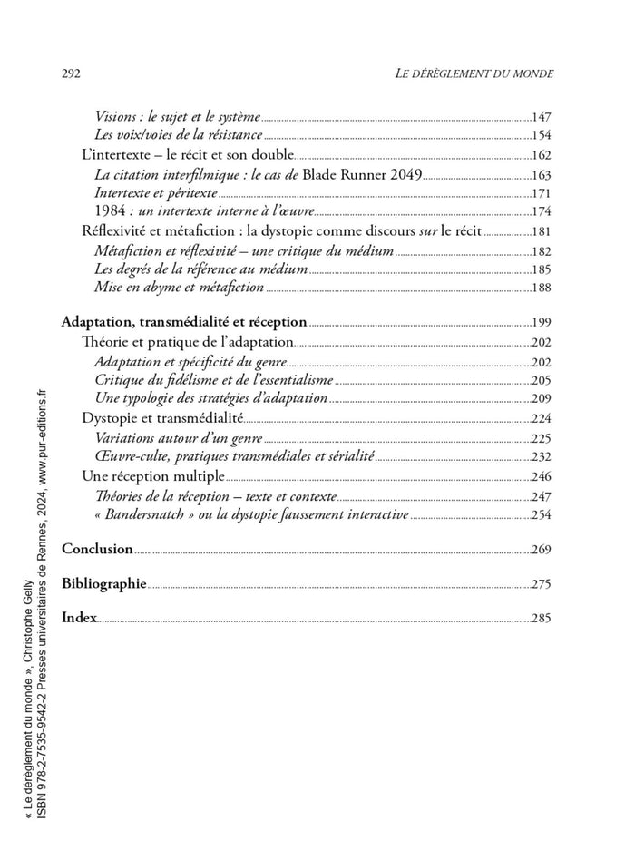 Le dérèglement du monde