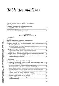 Logiques de l'inventaire
