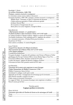 Logiques de l'inventaire
