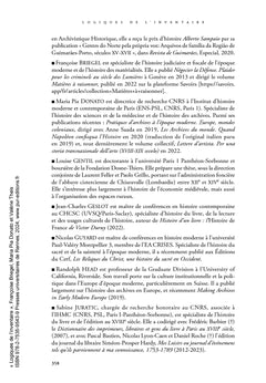 Logiques de l'inventaire