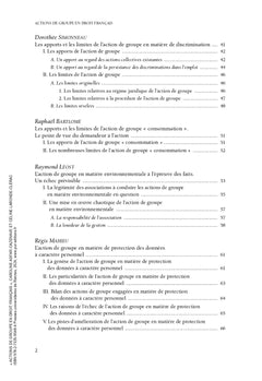 Actions de groupe en droit français