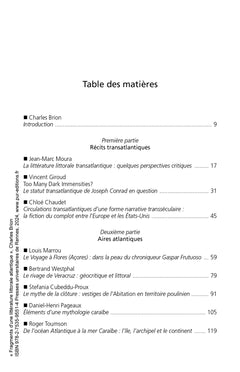 Fragments d'une littérature littorale atlantique