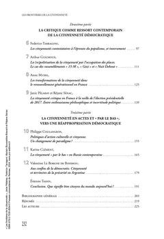 Les frontières de la citoyenneté