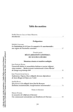 Monde canonial, monde monastique