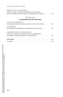 Les nouvelles politiques scolaires