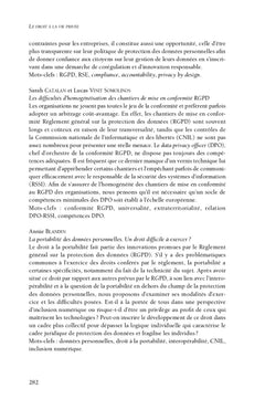 Le droit à la vie privée