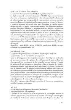 Le droit à la vie privée