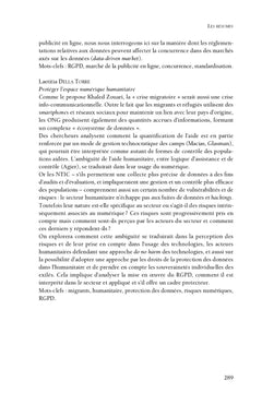 Le droit à la vie privée