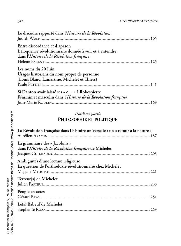 Déchiffrer la tempête