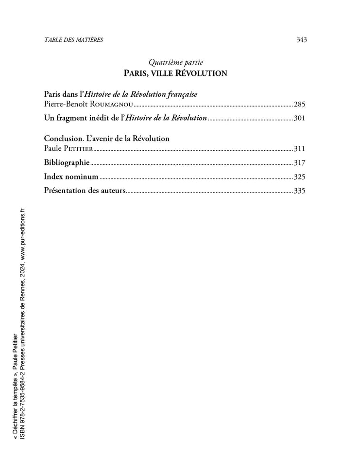 Déchiffrer la tempête