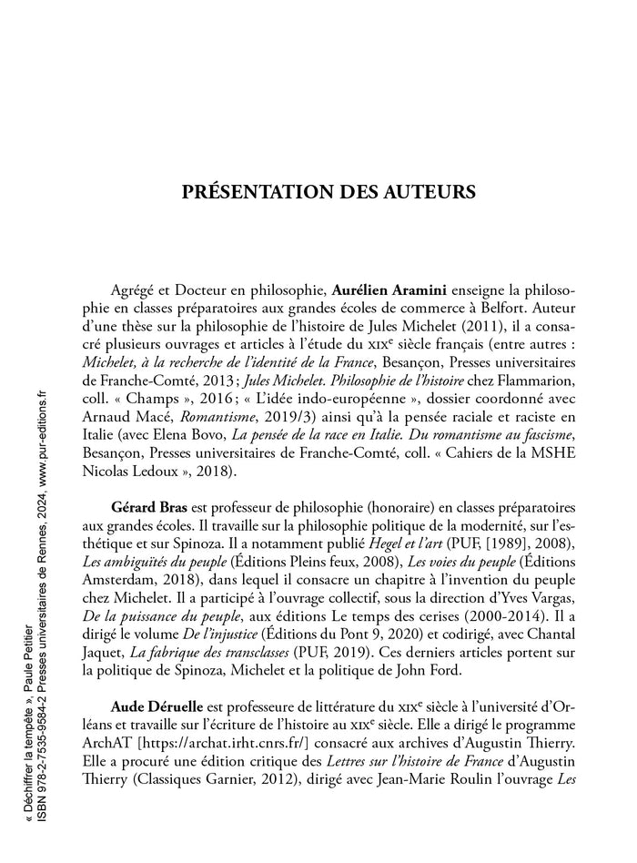 Déchiffrer la tempête