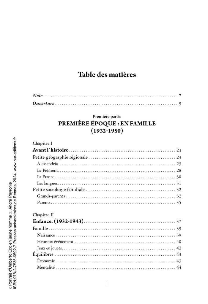 Portrait d'Umberto Eco en jeune homme