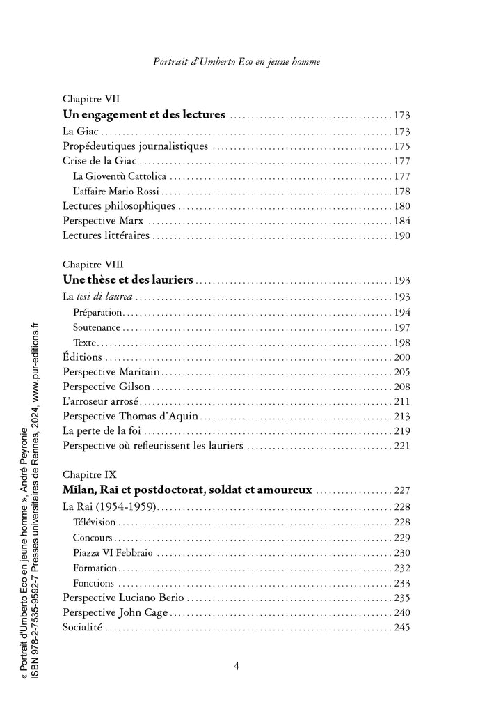 Portrait d'Umberto Eco en jeune homme