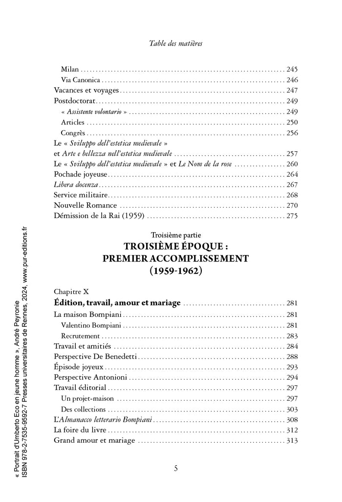 Portrait d'Umberto Eco en jeune homme