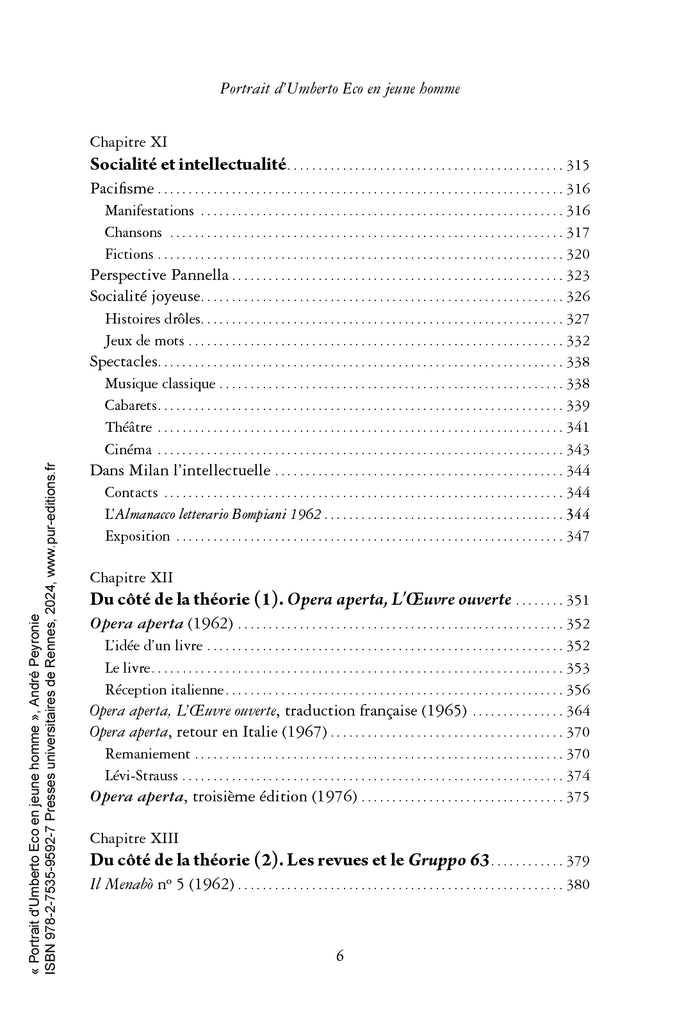 Portrait d'Umberto Eco en jeune homme