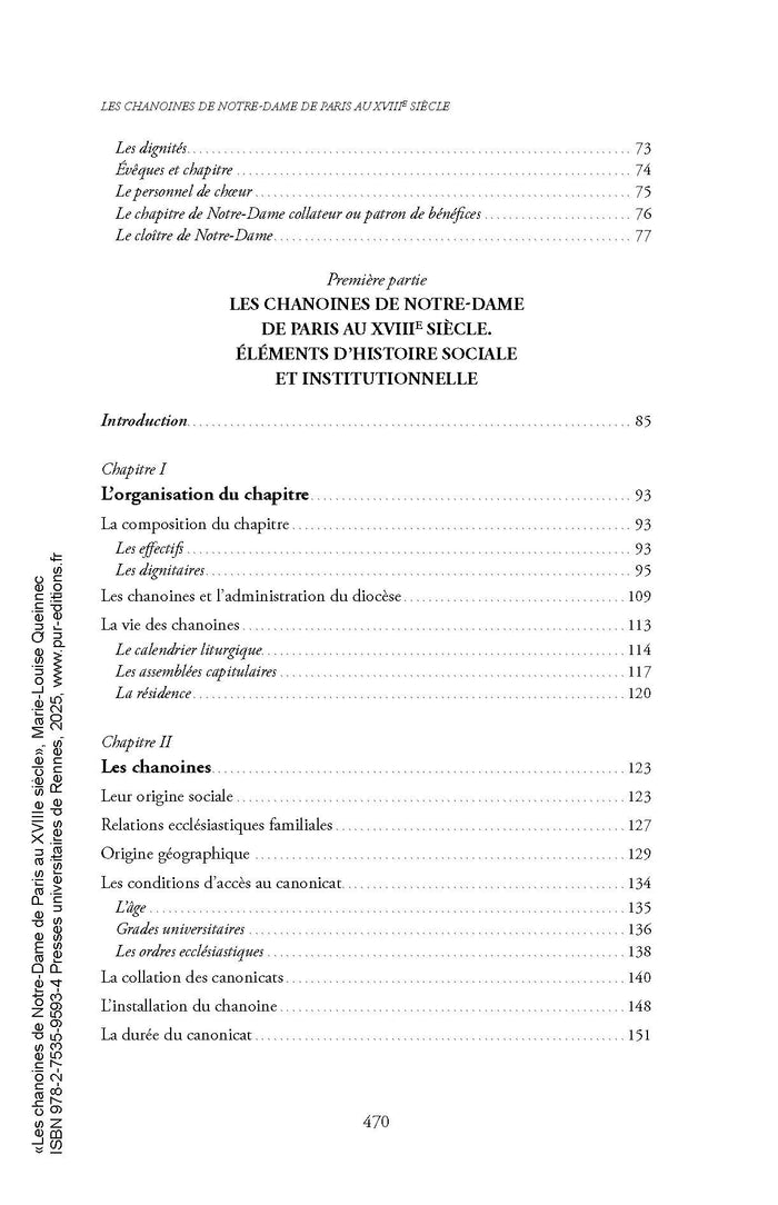 Les chanoines de Notre-Dame de Paris au XVIIIe siècle