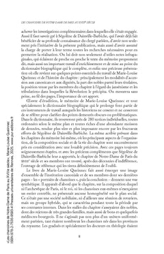 Les chanoines de Notre-Dame de Paris au XVIIIe siècle