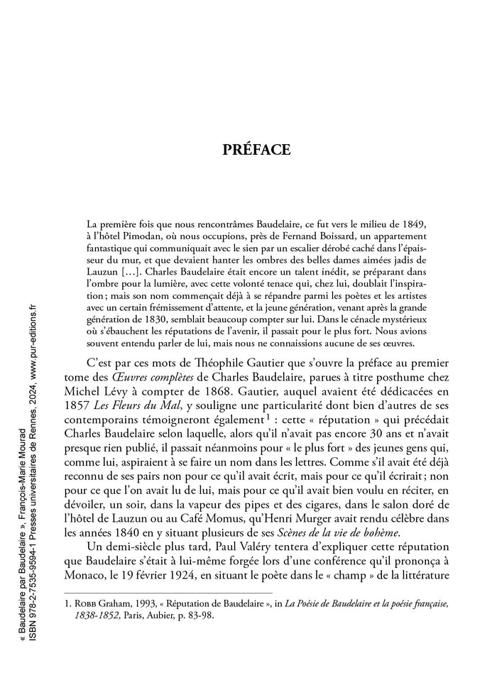 Baudelaire par Baudelaire