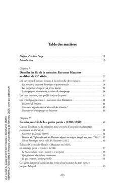 La trame du passé et le fil de l'histoire