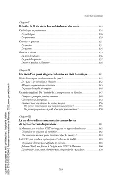 La trame du passé et le fil de l'histoire