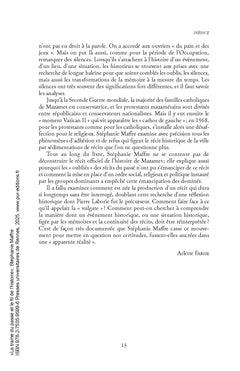 La trame du passé et le fil de l'histoire
