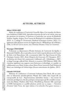 L'imaginaire des genres