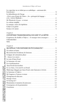 Introduction à l'objet a de Lacan