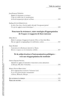 Rapports de domination et résistances