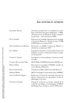 Rapports de domination et résistances