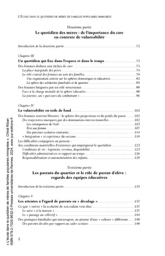 L'école dans le quotidien de mères de familles populaires immigrées