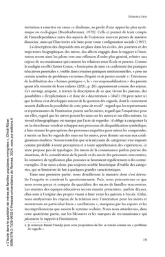 L'école dans le quotidien de mères de familles populaires immigrées