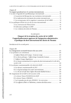 La réception des arrêts de la Cour interaméricaine des droits de l'homme par l'État du Mexique