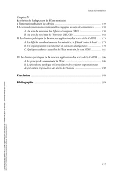 La réception des arrêts de la Cour interaméricaine des droits de l'homme par l'État du Mexique