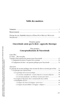 Droit et incertitude