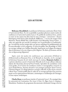 L'écriture de la migration