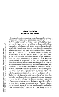 Fake news et théorie du complot