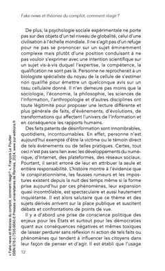 Fake news et théorie du complot
