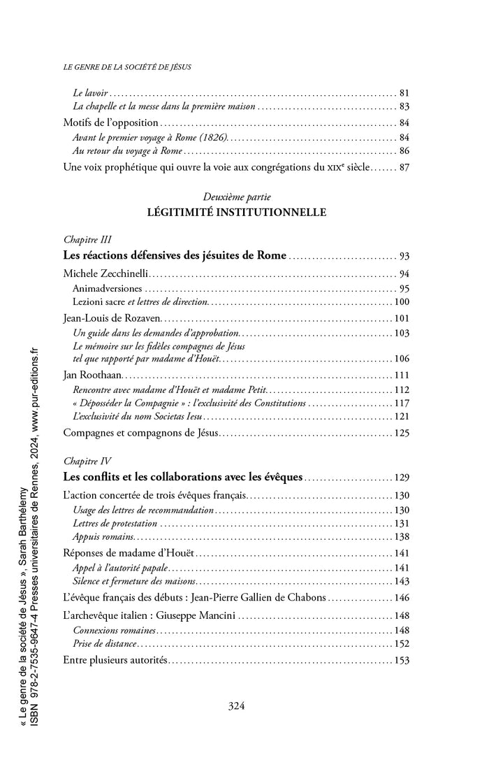 Le genre de la société de Jésus