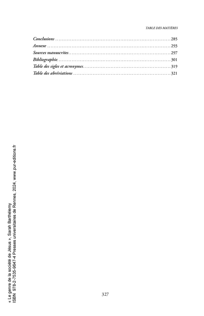 Le genre de la société de Jésus