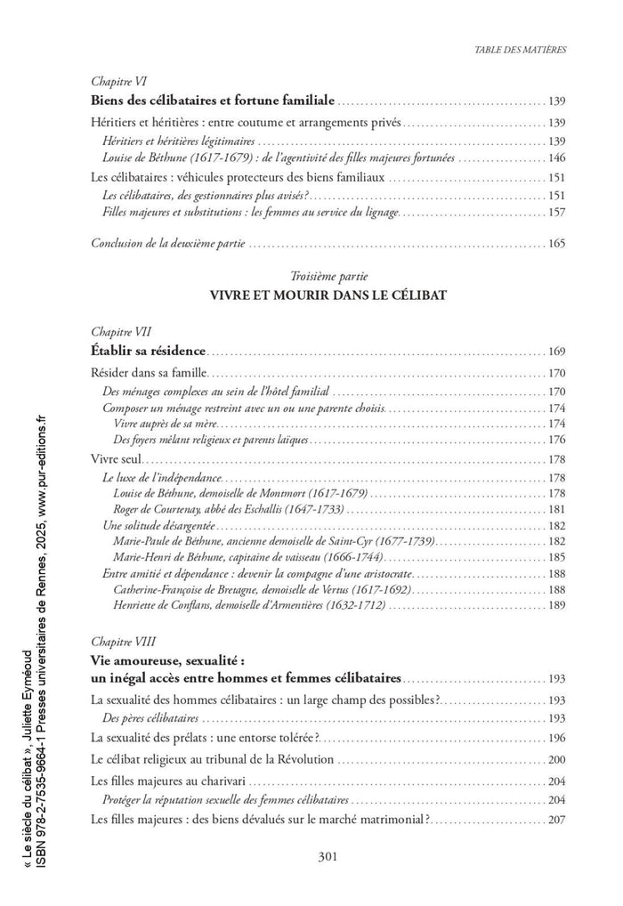 Le siècle du célibat