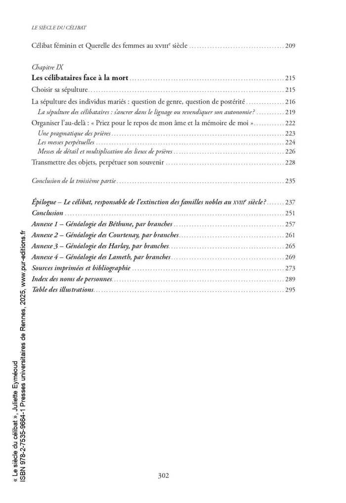 Le siècle du célibat