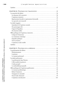 L'expérience spectatrice