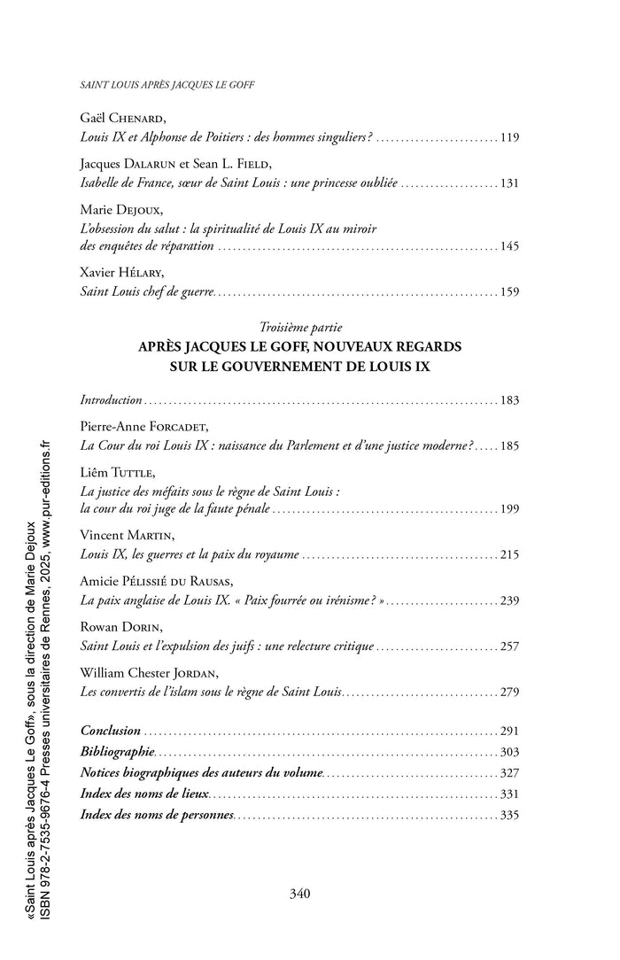 Saint Louis après Jacques Le Goff
