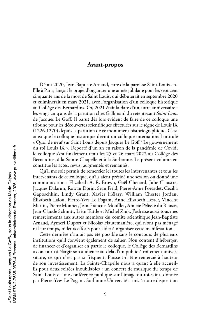 Saint Louis après Jacques Le Goff